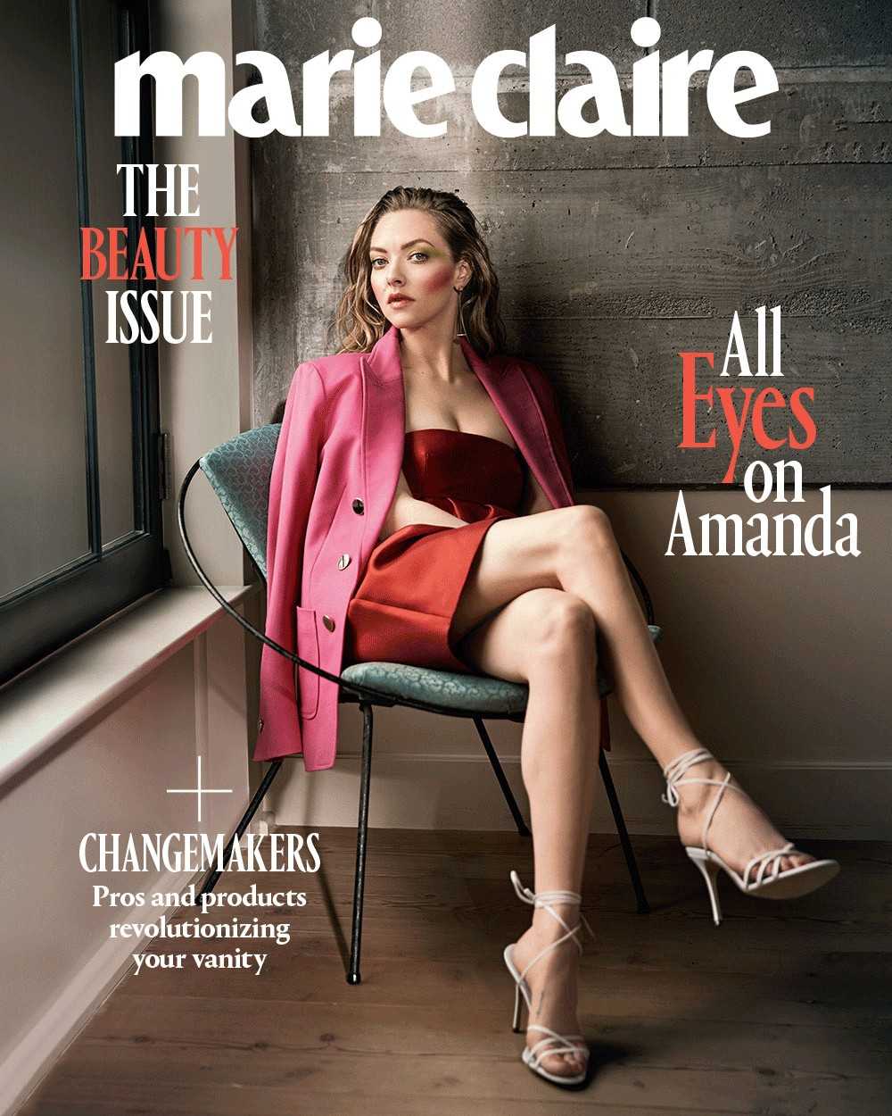 Marie Claire Changemakers cover featuring Amanda Seyfried